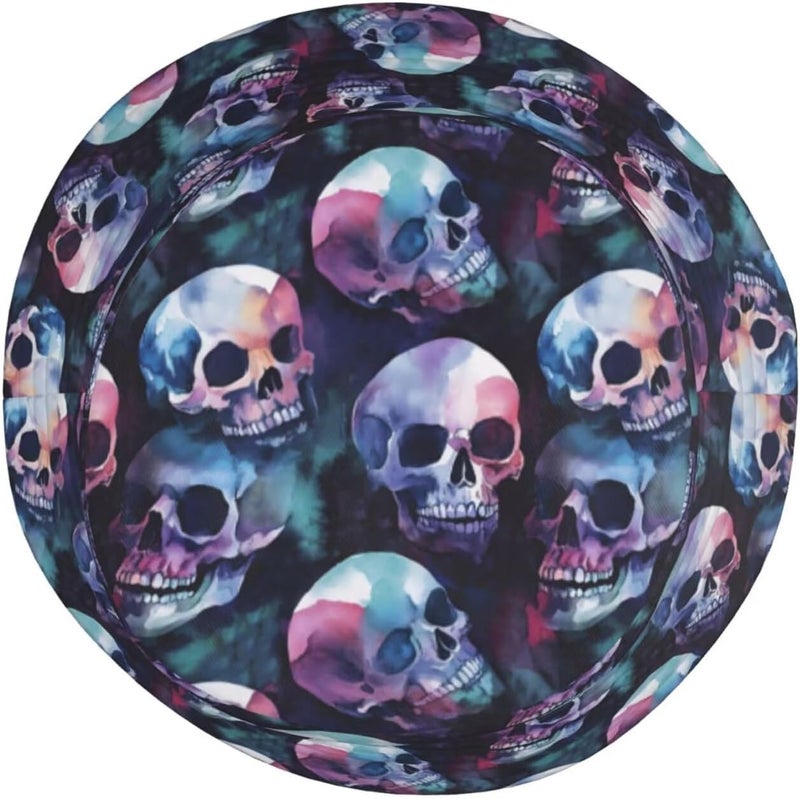 YYFD Halloween Bucket Hat for Women Men Watercolor Gothic Skull Hat Holiday Party Cap Outdoor Travel Sun Caps - Image 4